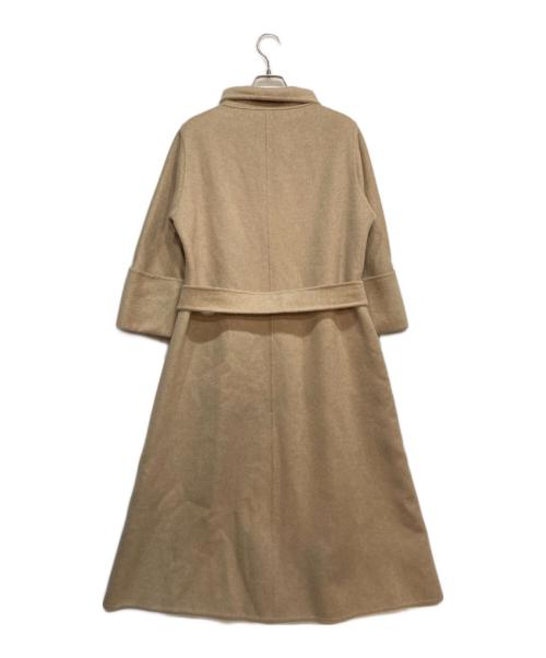 MaxMara（マックスマーラ）MaxMara (マックスマーラ) カシミヤベルテッドロングコート ブラウン サイズ:36の古着・服飾アイテム