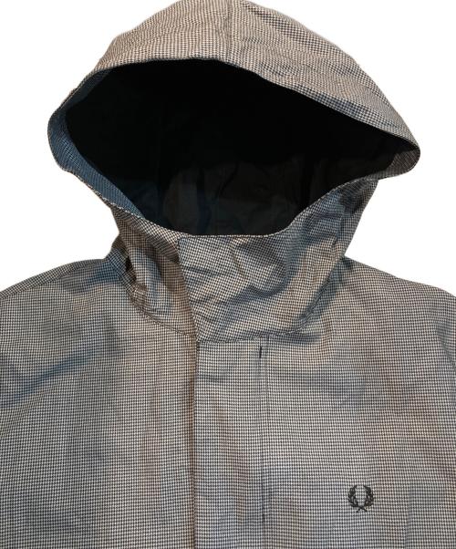 FRED PERRY（フレッドペリー）FRED PERRY (フレッドペリー) 千鳥柄モッズコート グレー サイズ:Lの古着・服飾アイテム