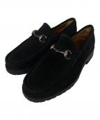 GUCCIグッチ）の古着「ホースビットローファー」｜ブラック