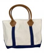 L.L.Beanエルエルビーン）の古着「キャンバス　トート　バッグ」｜ネイビー×アイボリー