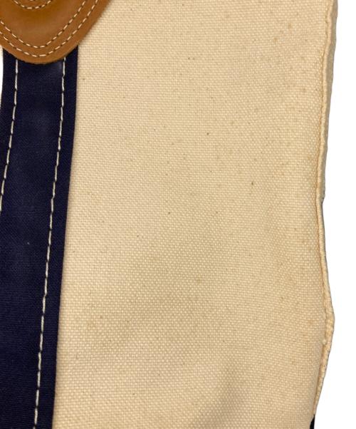 L.L.Bean（エルエルビーン）L.L.Bean (エルエルビーン) キャンバス　トート　バッグ ネイビー×アイボリー サイズ:サイズ詳細参照の古着・服飾アイテム