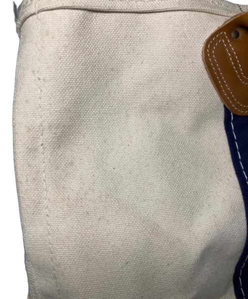 L.L.Bean（エルエルビーン）L.L.Bean (エルエルビーン) キャンバス　トート　バッグ ネイビー×アイボリー サイズ:サイズ詳細参照の古着・服飾アイテム