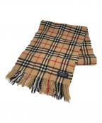Burberry'sバーバリー）の古着「ノバチェックマフラー」｜ベージュ