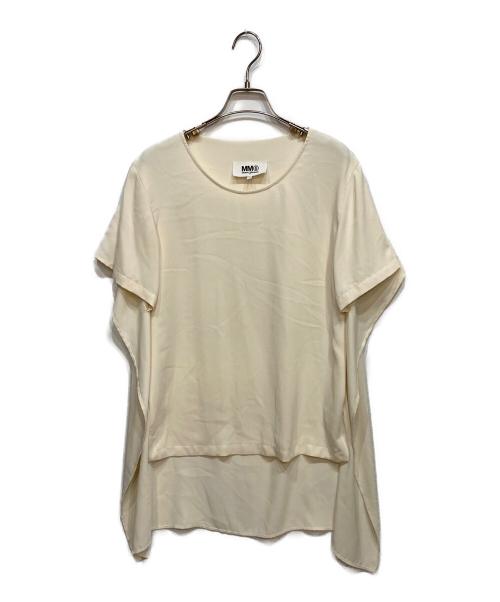 MM6 Maison Margiela（エムエムシックスメゾンマルジェラ）MM6 Maison Margiela (エムエムシックスメゾンマルジェラ) スリット ロングブラウス ホワイト サイズ:Ｓの古着・服飾アイテム