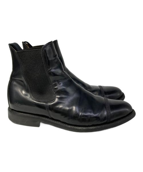 SANDERS（サンダース）SANDERS (サンダース) MILITARY CAP TOE CHELSEA BOOT ブラック サイズ:8 1/2の古着・服飾アイテム