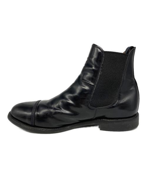 SANDERS（サンダース）SANDERS (サンダース) MILITARY CAP TOE CHELSEA BOOT ブラック サイズ:8 1/2の古着・服飾アイテム