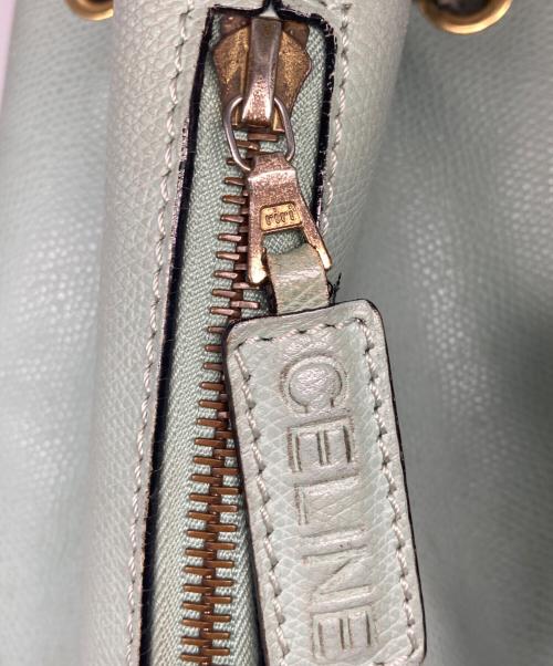 CELINE（セリーヌ）CELINE (セリーヌ) 巾着 ショルダー バッグ エメラルドグリーン サイズ:サイズ詳細参照の古着・服飾アイテム