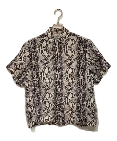 WACKO MARIA（ワコマリア）WACKO MARIA (ワコマリア) パイソン 柄シャツ ホワイト サイズ:Sの古着・服飾アイテム