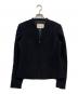 Paul Stuart（ポールスチュアート）の古着「ノーカラージャケット」｜ブラック