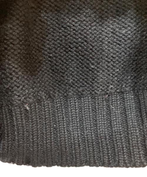 POLO RALPH LAUREN（ポロ・ラルフローレン）POLO RALPH LAUREN (ポロ・ラルフローレン) ラインニット ブラック サイズ:Ｍの古着・服飾アイテム