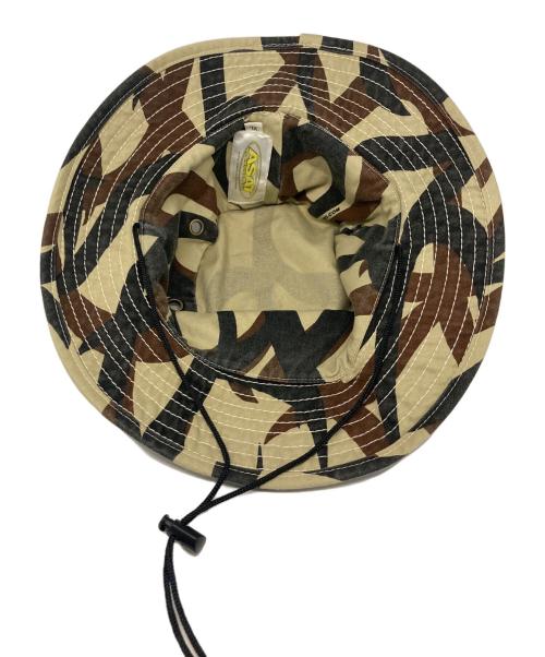 ASAT（アサット）ASAT (アサット) トライバルカモ ブーニーハット ベージュ サイズ:XLの古着・服飾アイテム