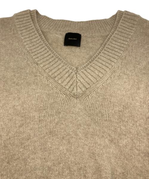 Spick and Span（スピック＆スパン）Spick and Span (スピック＆スパン) ウールカシミヤ Vネックニット ベージュ サイズ:FREEの古着・服飾アイテム