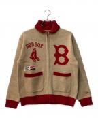New Era×BOSTON RED SOXニューエラ×ボストン レッドソックス）の古着「Field of Rye Cowichan Cardigan」｜ベージュ