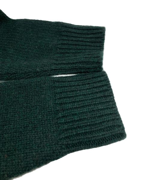 POLO RALPH LAUREN（ポロ・ラルフローレン）POLO RALPH LAUREN (ポロ・ラルフローレン) レターマン ウールVネック カーディガン グリーン サイズ:Sの古着・服飾アイテム