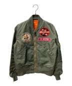 BUZZ RICKSON'Sバズリクソンズ）の古着「Type L-2B H-TYPE 67th TAC.FTR.SQ.“WILD WEASEL IV”」｜グリーン