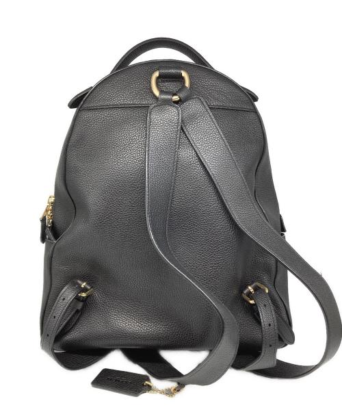 COACH（コーチ）COACH (コーチ) ターンロックレザーリュック ブラックの古着・服飾アイテム