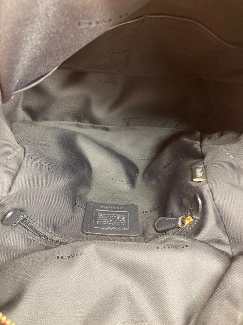 COACH（コーチ）COACH (コーチ) ターンロックレザーリュック ブラックの古着・服飾アイテム