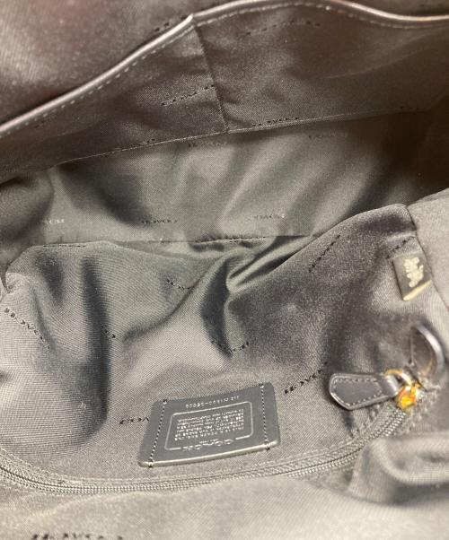 COACH（コーチ）COACH (コーチ) ターンロックレザーリュック ブラックの古着・服飾アイテム