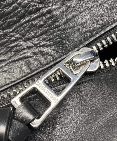 Zadig&Voltaire（ザディグエヴォルテール）Zadig&Voltaire (ザディグエヴォルテール) Angel カーフスキン2wayトートバッグ ブラック サイズ:サイズ詳細参照の古着・服飾アイテム