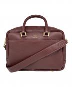 Manuel MILANO×IENAマニュエルミラノ×イエナ）の古着「別注レザー2WAYバッグ」｜ボルドー