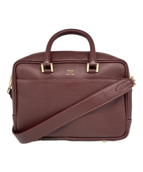 Manuel MILANO（マニュエルミラノ）Manuel MILANO (マニュエルミラノ) IENA (イエナ) 別注レザー2WAYバッグ ボルドーの古着・服飾アイテム