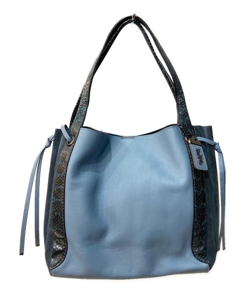 COACH（コーチ）COACH (コーチ) ハーモニーホーボー ハンドバッグ ブルー サイズ:サイズ詳細参照の古着・服飾アイテム