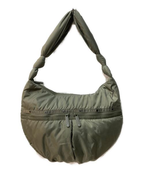 LeSportsac（レスポートサック）LeSportsac (レスポートサック) JOURNAL STANDARD (ジャーナルスタンダード) Ex sheen zip hobo グリーンの古着・服飾アイテム
