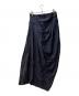 DRIES VAN NOTEN (ドリスヴァンノッテン) シルク スカート ネイビー サイズ:M：6000円