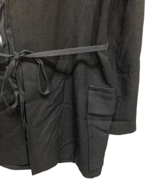 ANN DEMEULEMEESTER（アンドゥムルメステール）ANN DEMEULEMEESTER (アンドゥムルメステール) 10 corso como COMME des GARCONS (ディエチコルソコモ・コムデギャルソン) ダブルコート ブラック サイズ:36の古着・服飾アイテム