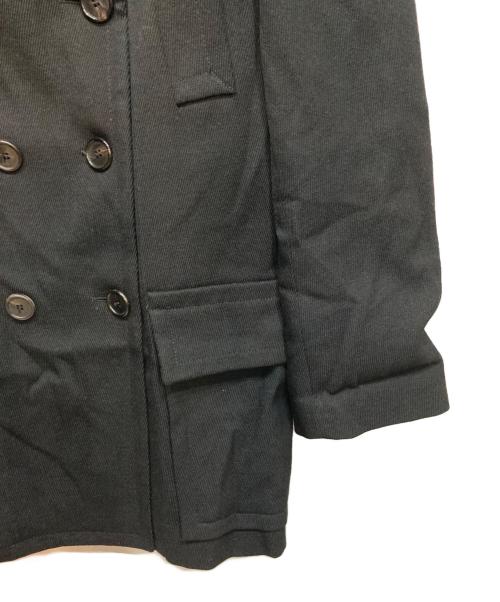 ANN DEMEULEMEESTER（アンドゥムルメステール）ANN DEMEULEMEESTER (アンドゥムルメステール) 10 corso como COMME des GARCONS (ディエチコルソコモ・コムデギャルソン) ダブルコート ブラック サイズ:36の古着・服飾アイテム