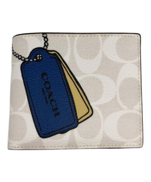 COACH（コーチ）COACH (コーチ) 3in ウォレット ベージュ サイズ:サイズ詳細参照の古着・服飾アイテム