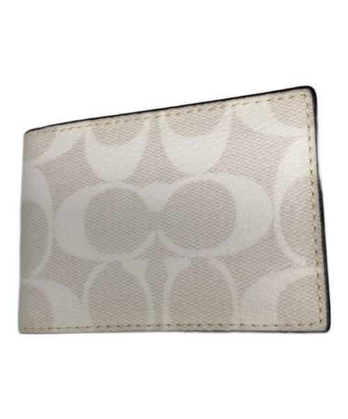 COACH（コーチ）COACH (コーチ) 3in ウォレット ベージュ サイズ:サイズ詳細参照の古着・服飾アイテム