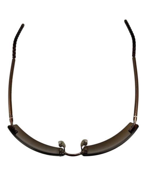 CHANEL（シャネル）CHANEL (シャネル) リムレス サングラス ブラウン サイズ:62☐16 120の古着・服飾アイテム