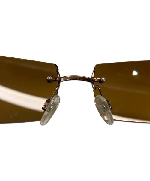 CHANEL（シャネル）CHANEL (シャネル) リムレス サングラス ブラウン サイズ:62☐16 120の古着・服飾アイテム