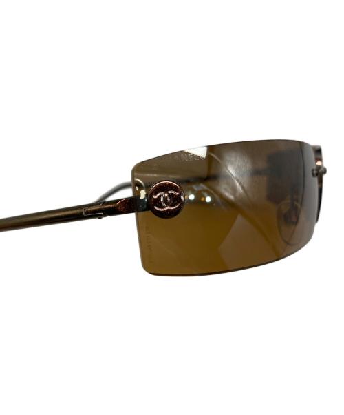 CHANEL（シャネル）CHANEL (シャネル) リムレス サングラス ブラウン サイズ:62☐16 120の古着・服飾アイテム