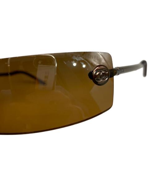 CHANEL（シャネル）CHANEL (シャネル) リムレス サングラス ブラウン サイズ:62☐16 120の古着・服飾アイテム