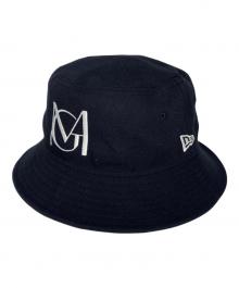 New Era（ニューエラ）の古着「ロゴ バケット ハット」｜ネイビー