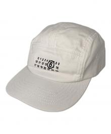 MM6 Maison Margiela（エムエムシックスメゾンマルジェラ）の古着「ロゴキャップ」｜ホワイト