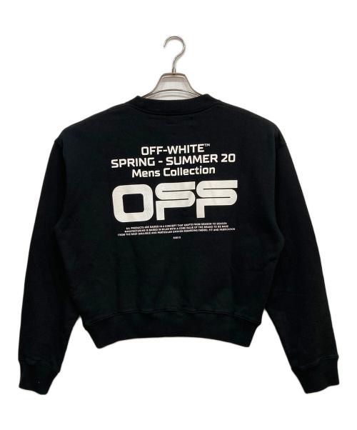 OFFWHITE（オフホワイト）OFFWHITE (オフホワイト) wavy line sweatshirt ブラック サイズ:sの古着・服飾アイテム