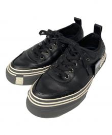YOHJI YAMAMOTO×VESSEL（ヨウジヤマモト×ベセル）の古着「コラボローカットスニーカー」｜ブラック