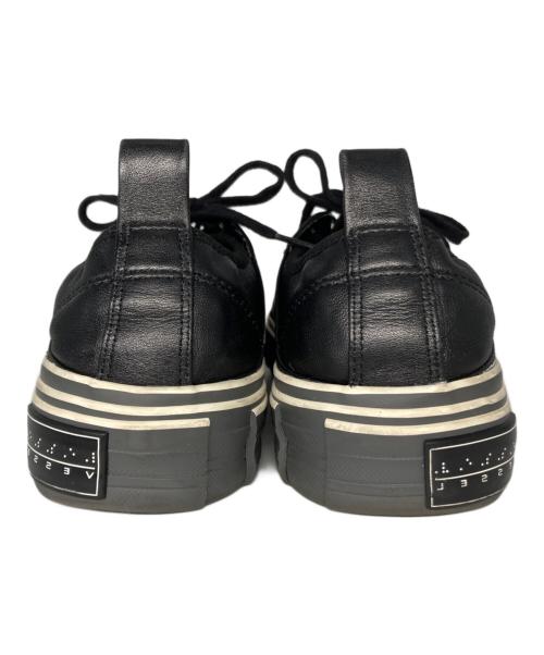 YOHJI YAMAMOTO（ヨウジヤマモト）YOHJI YAMAMOTO (ヨウジヤマモト) VESSEL (ベセル) コラボローカットスニーカー ブラック サイズ:25cm / US6の古着・服飾アイテム