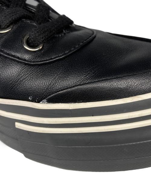 YOHJI YAMAMOTO（ヨウジヤマモト）YOHJI YAMAMOTO (ヨウジヤマモト) VESSEL (ベセル) コラボローカットスニーカー ブラック サイズ:25cm / US6の古着・服飾アイテム