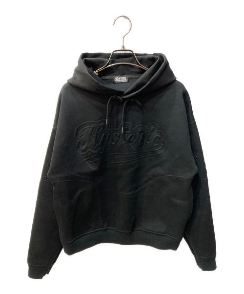 Hysteric Glamour（ヒステリックグラマー）Hysteric Glamour (ヒステリックグラマー) Embossing hoodie ブラック サイズ:FREEの古着・服飾アイテム