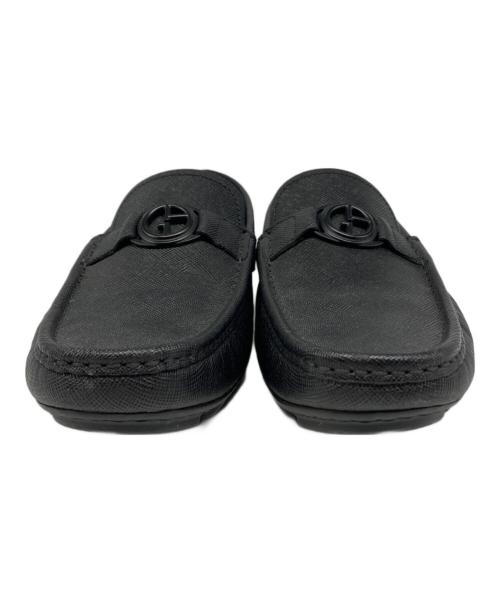 GIORGIO ARMANI（ジョルジョアルマーニ）GIORGIO ARMANI (ジョルジョアルマーニ) モカシンシューズ ブラック サイズ:7の古着・服飾アイテム