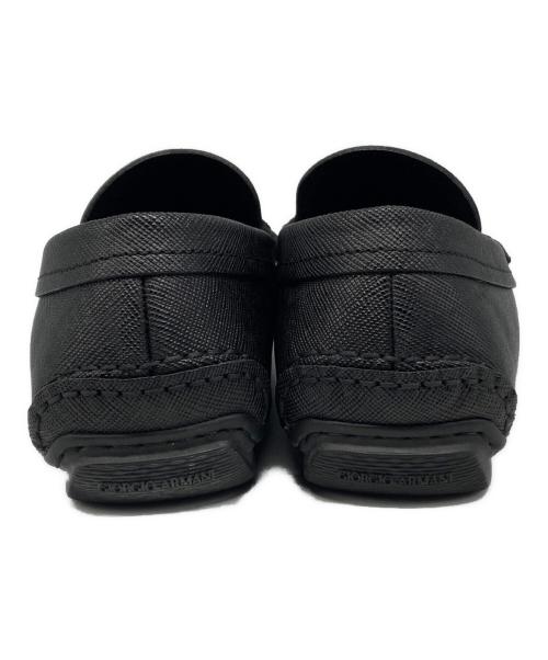 GIORGIO ARMANI（ジョルジョアルマーニ）GIORGIO ARMANI (ジョルジョアルマーニ) モカシンシューズ ブラック サイズ:7の古着・服飾アイテム