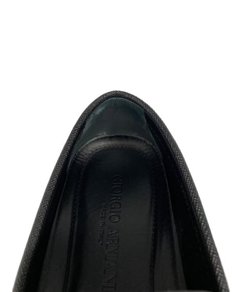 GIORGIO ARMANI（ジョルジョアルマーニ）GIORGIO ARMANI (ジョルジョアルマーニ) モカシンシューズ ブラック サイズ:7の古着・服飾アイテム