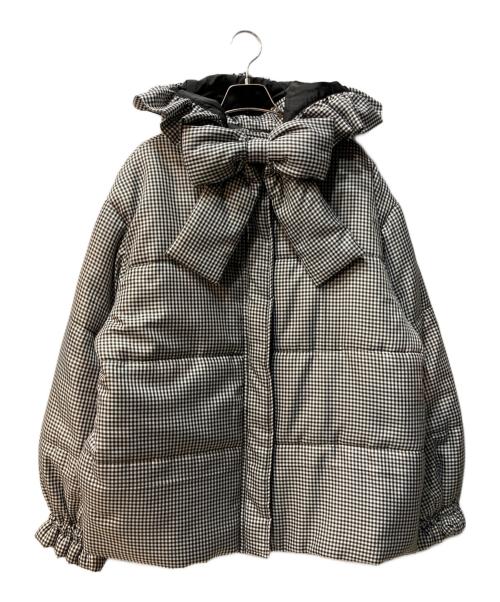 Whinny（ホワイニー）Whinny (ホワイニー) 爆リボンわたあめアウター グレー サイズ:FREEの古着・服飾アイテム