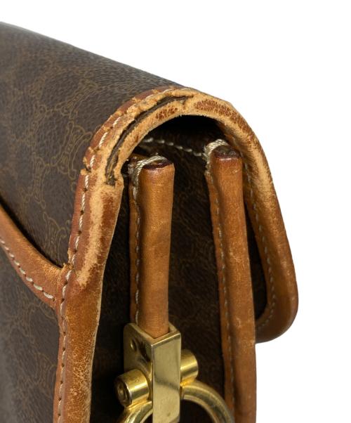 CELINE（セリーヌ）CELINE (セリーヌ) マカダムショルダーバッグ ブラウン サイズ:サイズ詳細参照の古着・服飾アイテム