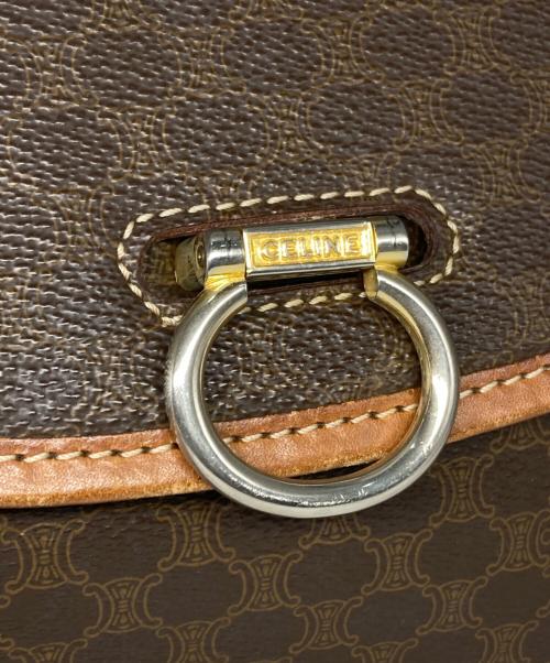 CELINE（セリーヌ）CELINE (セリーヌ) マカダムショルダーバッグ ブラウン サイズ:サイズ詳細参照の古着・服飾アイテム