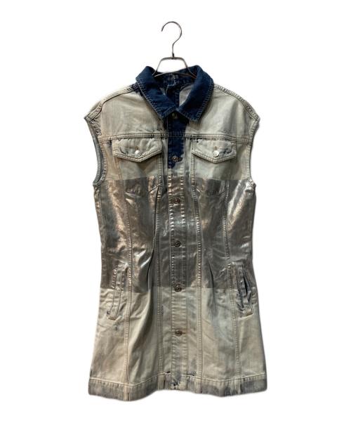 DIESEL（ディーゼル）DIESEL (ディーゼル) De Dyane Short Dress インディゴ サイズ:M 未使用品の古着・服飾アイテム